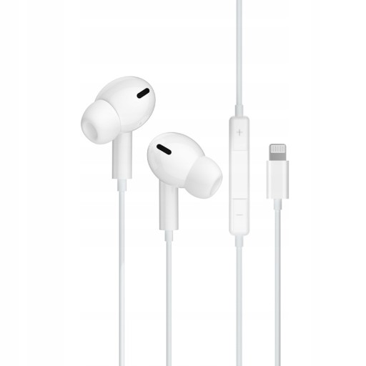 Zdjęcie oferty: Słuchawki przewodowe Jellico EP3A Lightning z mikrofonem 1.2M kolor Biały