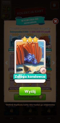 Zdjęcie oferty: ZAŁOGA KORALOWCA COIN MASTER KARTA