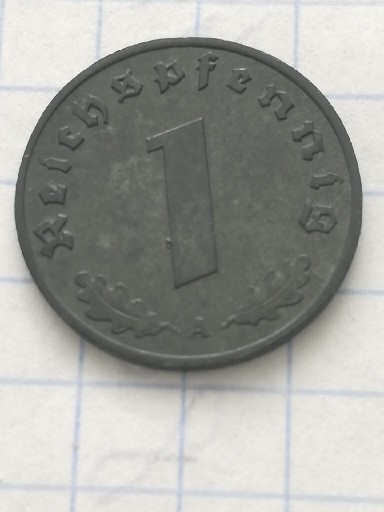 Zdjęcie oferty: 1 reichspfennig 1943 A III RZESZA  Zn