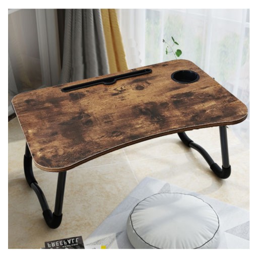 Zdjęcie oferty: Składany stolik pod laptopa na styl starego drewna