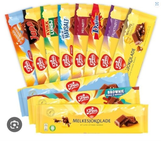 Zdjęcie oferty: Czekolada freia 8 szt rozne smaki jakosc premium wys.24 