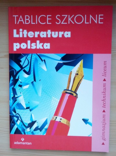 Zdjęcie oferty: Tablice szkolne Literatura polska Praca zbiorowa