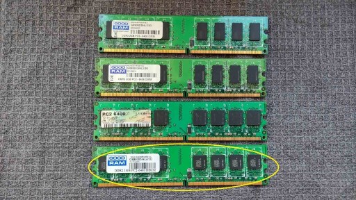 Zdjęcie oferty: GoodRam DDR2, 1 GB, 800MHz, CL6 (GR800D264L6/1G)