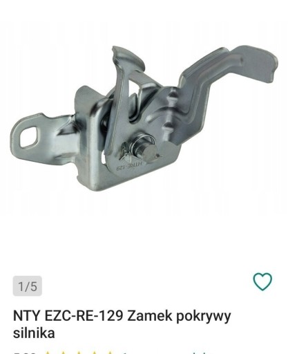 Zdjęcie oferty: Zamek maski Dacia duster NTY EZC-RE-129