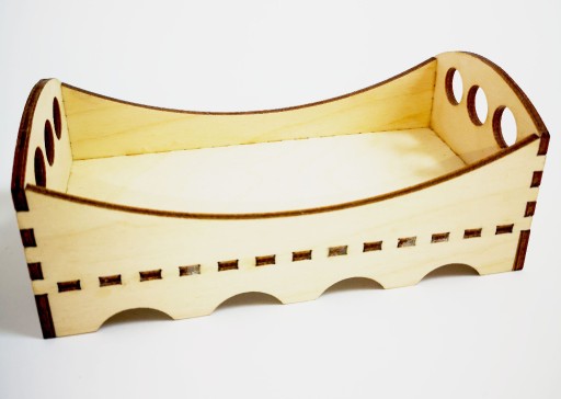 Zdjęcie oferty: Łóżeczko drewniane dla lalek, mebel, zabawka