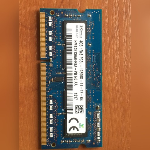 Zdjęcie oferty: HYNIX 8 GB pamięć do laptopa DDR3L 1600MHZ 12800
