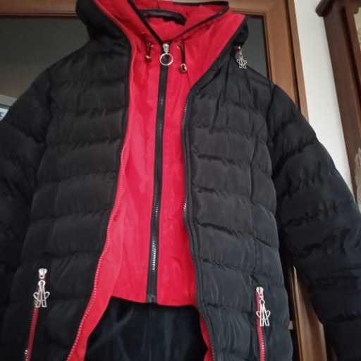 Zdjęcie oferty: Hikis podwójnie ocieplana długa kurtka/ płaszcz r M stan bdb 