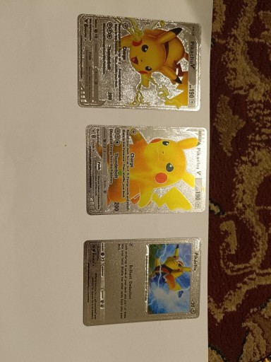 Zdjęcie oferty: Srebrne karty Pikachu pokemon