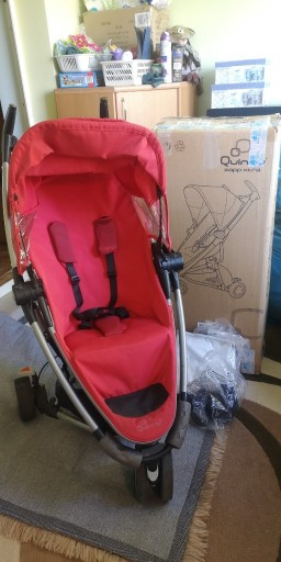 Zdjęcie oferty: Wózek Quinny Zapp Xtra Rebel Red adaptery folia cz