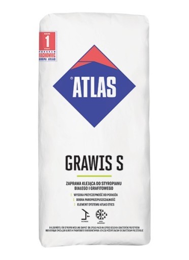 Zdjęcie oferty: Klej do styropianu Atlas Grawis S 25 kg