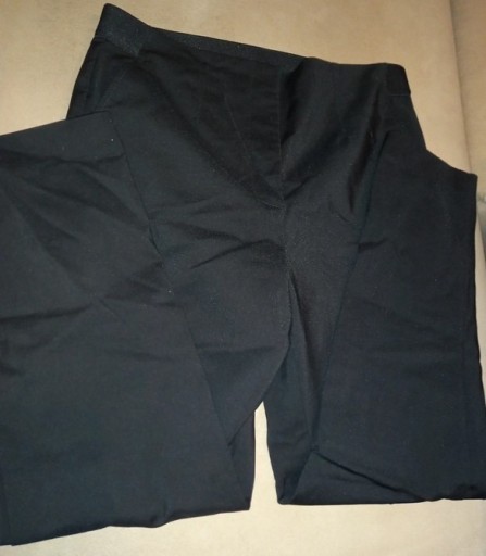 Zdjęcie oferty: Spodnie Damskie Czarne Gumka 42 Bawełna Nowe Wąski