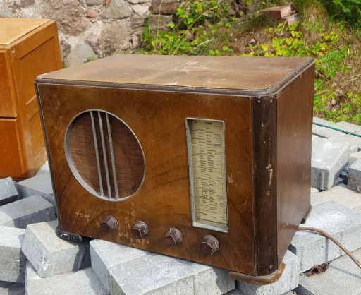 Zdjęcie oferty: stare radio lampowe TO-R art deco ultra super u 56