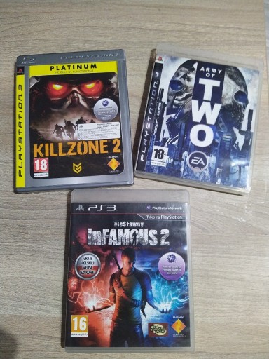 Zdjęcie oferty: 3 Gry na PS3 Infamous 2, Killzone 2, Army of TWO