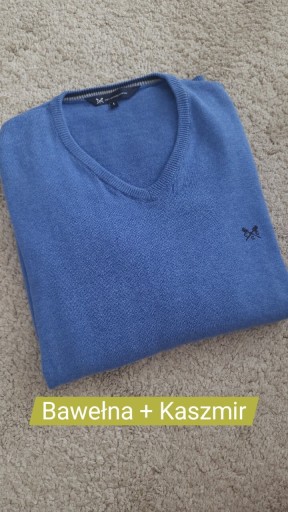 Zdjęcie oferty: Lekki sweter kaszmir bawełna Crew Clothing Company