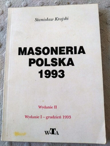 Zdjęcie oferty: Masoneria polska 1993 Stanisław Krajski