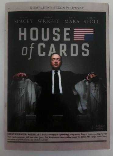 Zdjęcie oferty: HOUSE OF CARDS SEZON 1 - DVD BDB