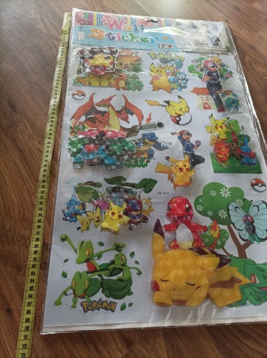 Zdjęcie oferty: Nowe, duże, naklejki, Pokemon, 3D