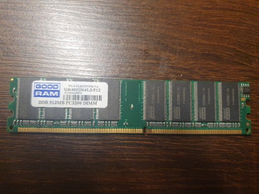 Zdjęcie oferty: DDR 512MB PC3200 DIMM