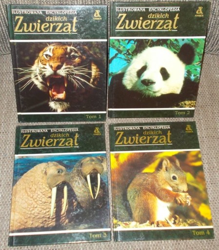 Zdjęcie oferty: Ilustrowana encyklopedia Dzikich zwierząt  tomy1-4