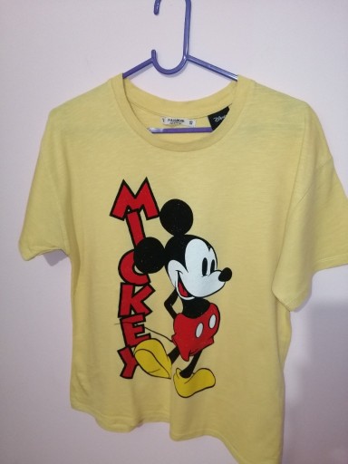 Zdjęcie oferty: Żółty T-shirt z nadrukiem Myszki Mickey