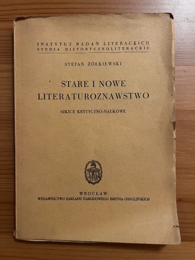 Zdjęcie oferty: Stare i Nowe Literaturoznawstwo