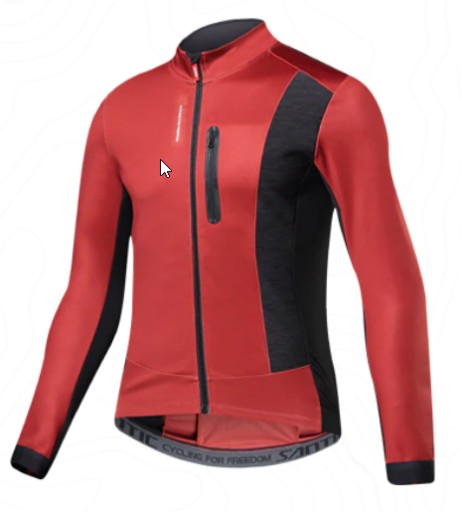 Zdjęcie oferty: Męska jesienna czerwona kurtka rowerowa SANTIC L/M