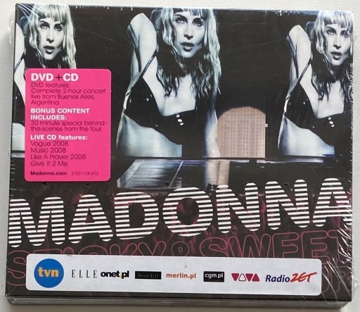 Zdjęcie oferty: Madonna Sticky & Sweet Tour CD + DVD album nowa fo