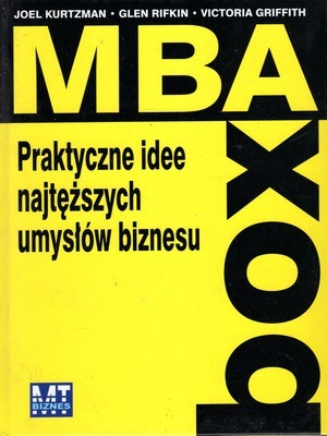 Zdjęcie oferty: MBA BOX  JOEL KURTZMAN