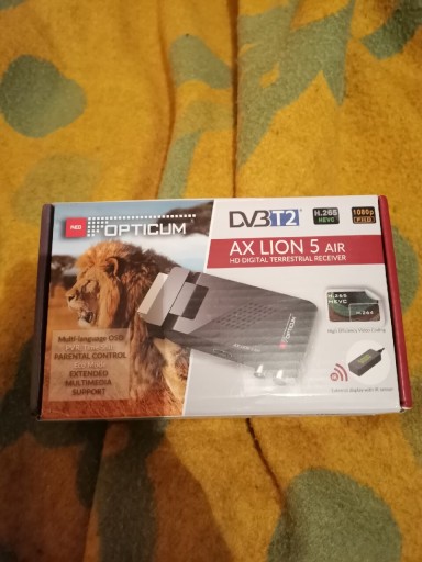 Zdjęcie oferty: OPTICUM AX LION 5 AIR DVB-T2 HEVC dekoder tuner