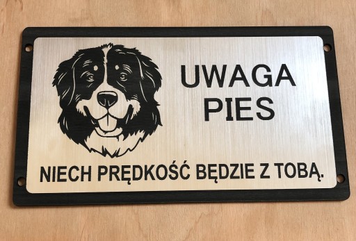 Zdjęcie oferty: Tabliczka ostrzegawcza Berneński pies pasterski