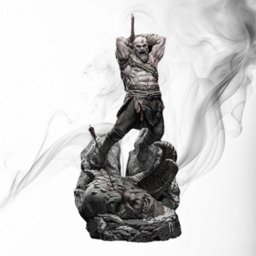 Zdjęcie oferty: Figurka druk 3D żywica " Kratos "- 120 mm
