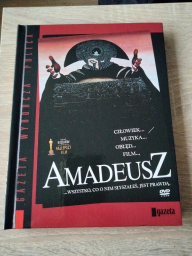 Zdjęcie oferty: Amadeusz Milos Forman DVD Mozart Gazeta wyborcza 