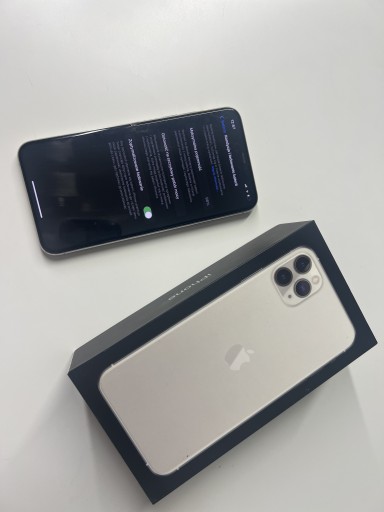 Zdjęcie oferty: Apple iPhone 11 pro max 256 GB srebrny bateria 98%