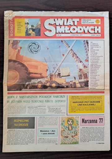 Zdjęcie oferty: ŚWIAT MŁODYCH 40 / 1977 - TYTUS, Romek i A'TOMEK