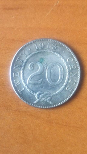 Zdjęcie oferty: 20 cents sarawak srebro,bardzo dobry stan monety