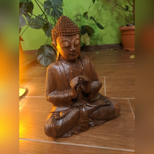 Zdjęcie oferty: Figura drewniana budda suar 44