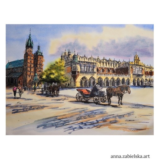 Zdjęcie oferty: Pejzaż miejski ( nr 38) 24x33 cm z certyfikatem 