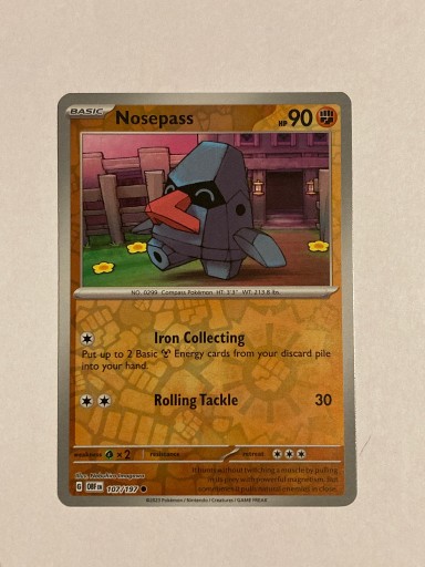 Zdjęcie oferty: Pokemon TCG Obsidian Flames: Nosepass Rev 107/197