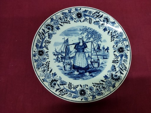 Zdjęcie oferty: Ozdobny talerz porcelanowy Boch Delft 21,5cm