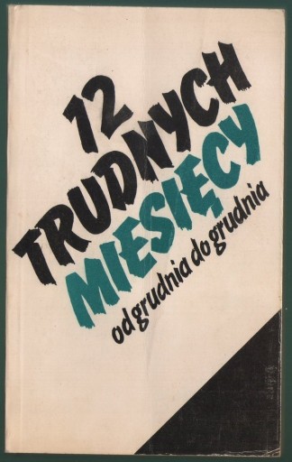 Zdjęcie oferty: 12 trudnych miesięcy (od grudnia do grudnia)