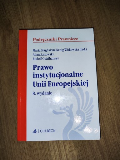 Zdjęcie oferty: Podręczniki Prawnicze - Prawo instytucjonalne UE