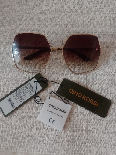 Zdjęcie oferty: GINO ROSSI/Duże okulary przeciwsłoneczne/ NOWE 