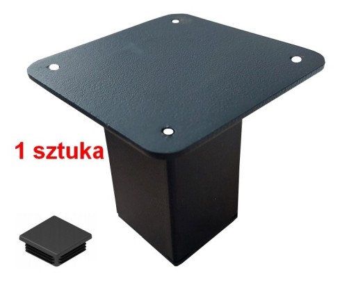 Zdjęcie oferty: Noga do komody loft czarna metalowa 10cm 1szt