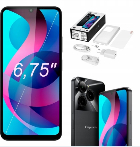 Zdjęcie oferty: Smartfon Kruger&Matz LIVE 12 6,74" 8/256GB DualSIM 5000mAh LTE NFC