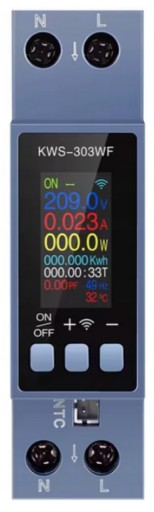 Zdjęcie oferty: TUYA KWS-303WF WiFi – inteligentny miernik licznik energii 8w1