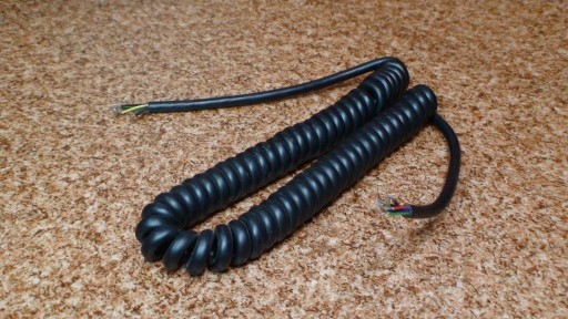 Zdjęcie oferty: Przewód Kabel Mikrofonowy Spiralny CB 6 żył 