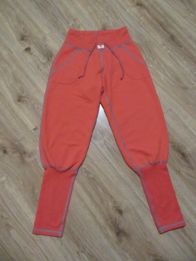 Zdjęcie oferty: JANUS damskie morelowe wełniane spodnie jak dresowe 78% wełna merino_ S