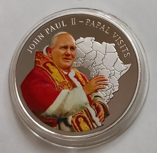 Zdjęcie oferty: Liberia - 5 Dolarów 2005 - Jan Paweł II