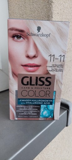Zdjęcie oferty: Schwarzkopf Gliss Color trwała farba do włosów odcień 11-11 Ultra Light Tit