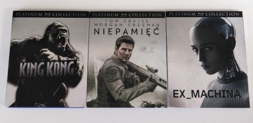 Zdjęcie oferty: Niepamięć, Ex Machina, King Kong 3xBlu-ray